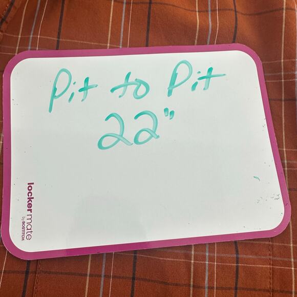 Wrangler Timber Creek Button Up Shirt Orange Plaid Mens Small Campcore Cabincore - Picture 5 of 5